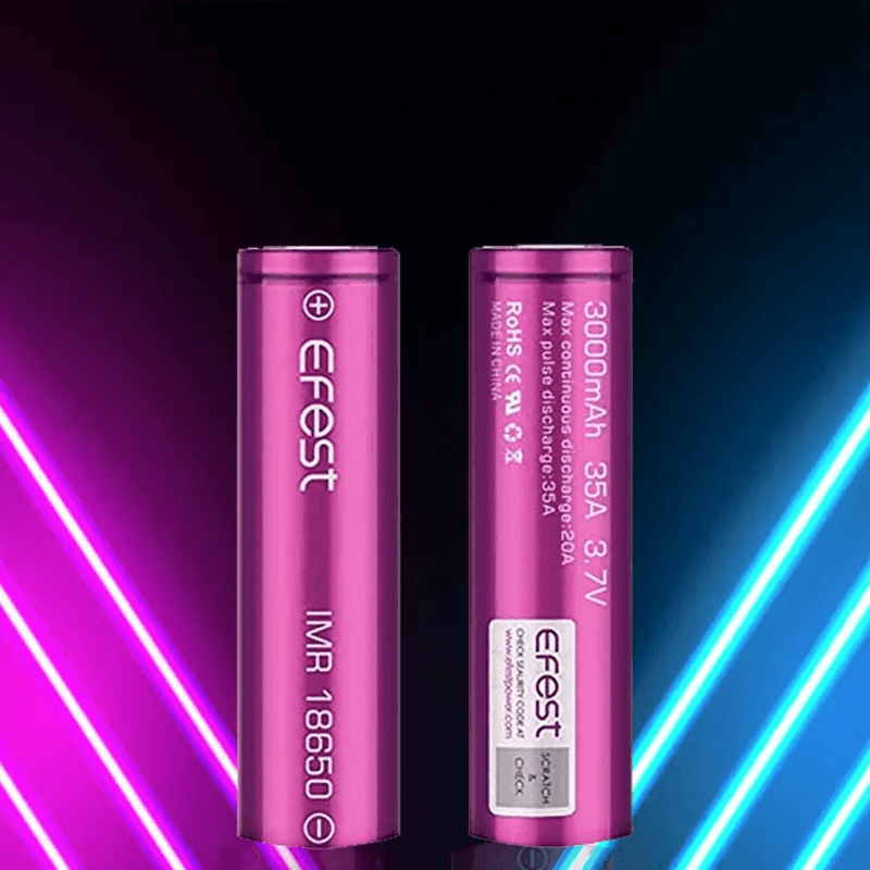 2 x EFEST IMR 18650 Rechargeable Battery